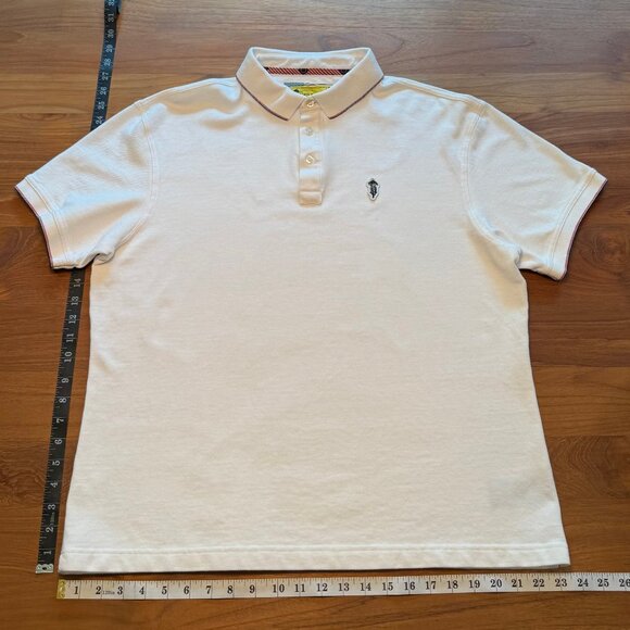 Barbour International Steve McQueen Collection White Polo XXL - Picture 1 of 7